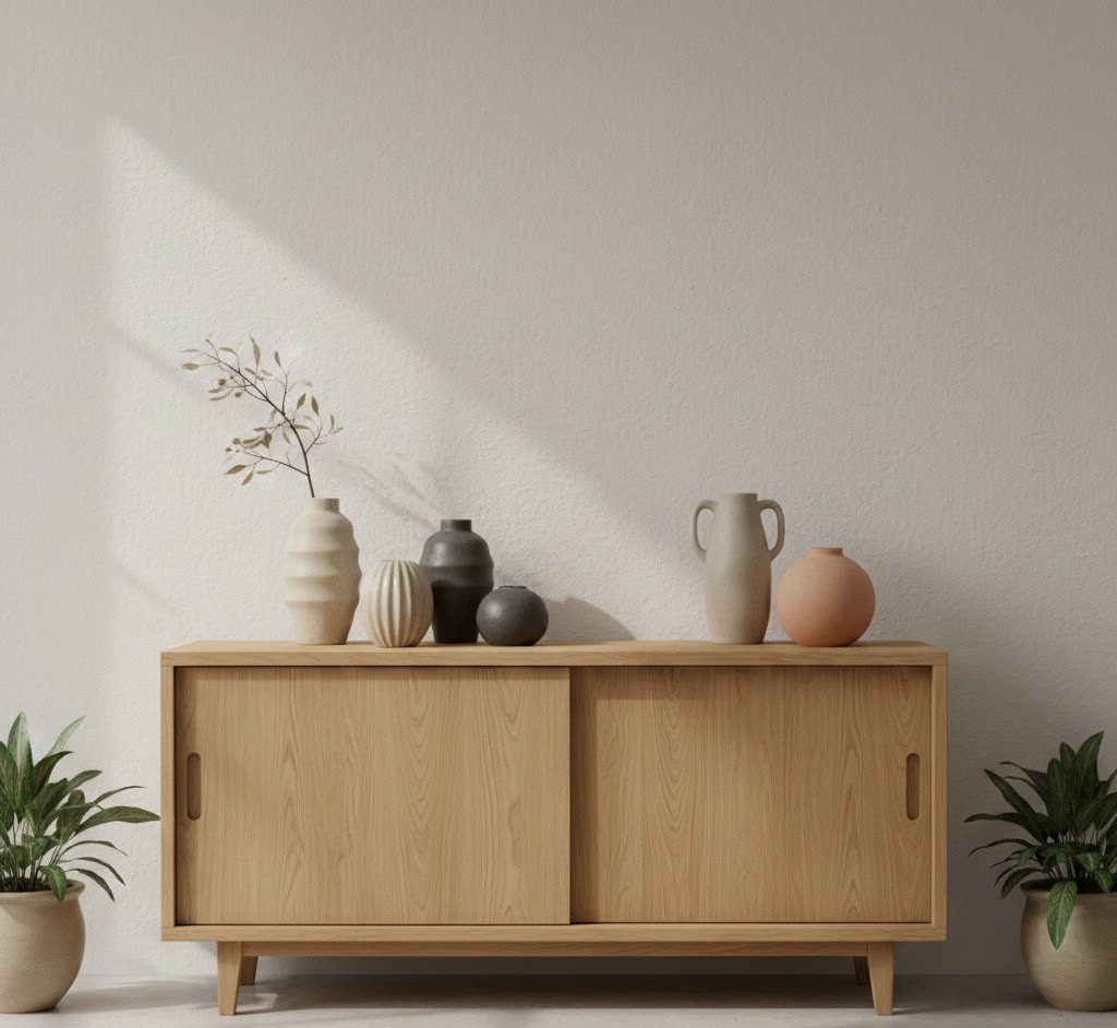 Lavt sofabord i træ